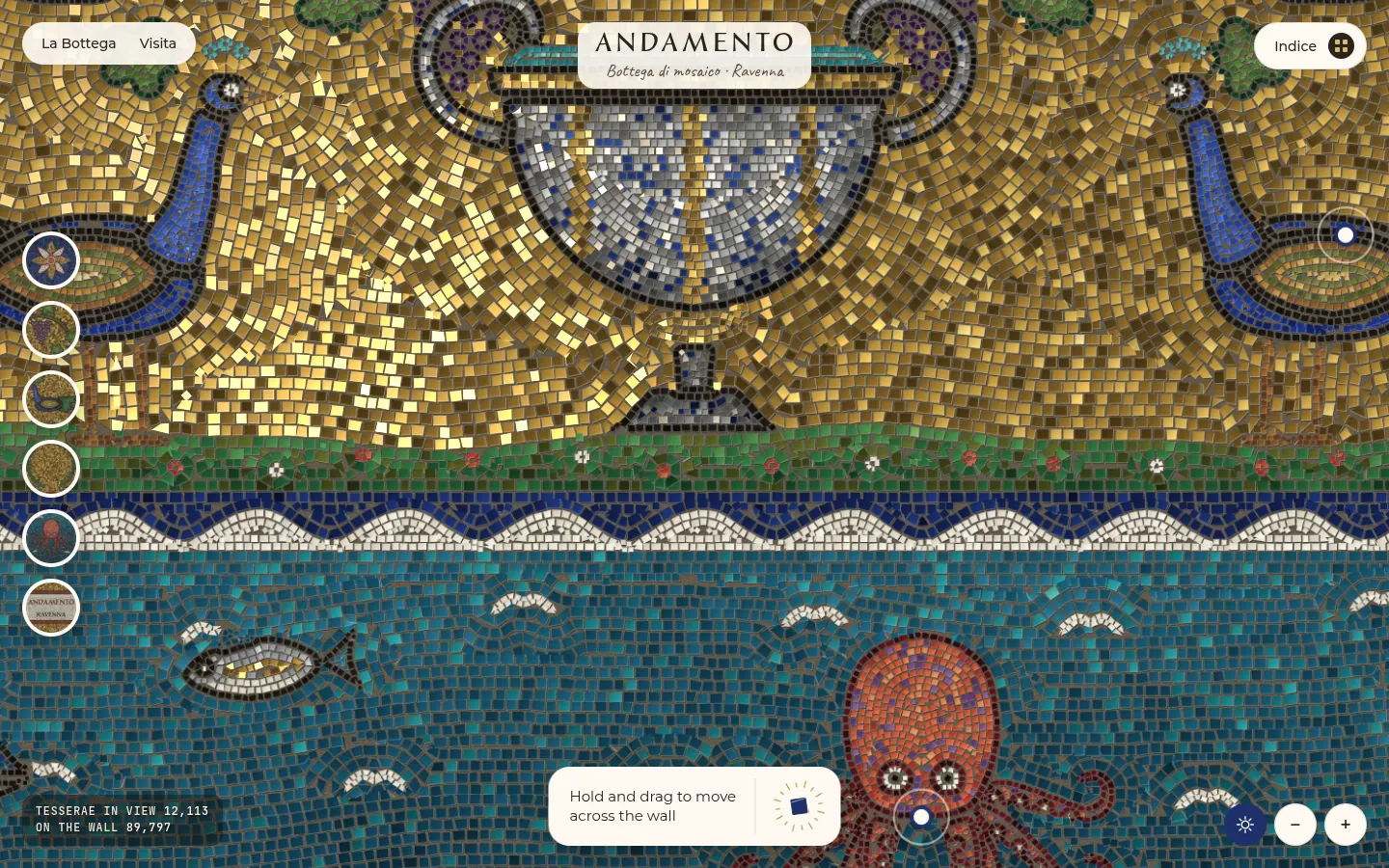 ANDAMENTO: a screen further down the page