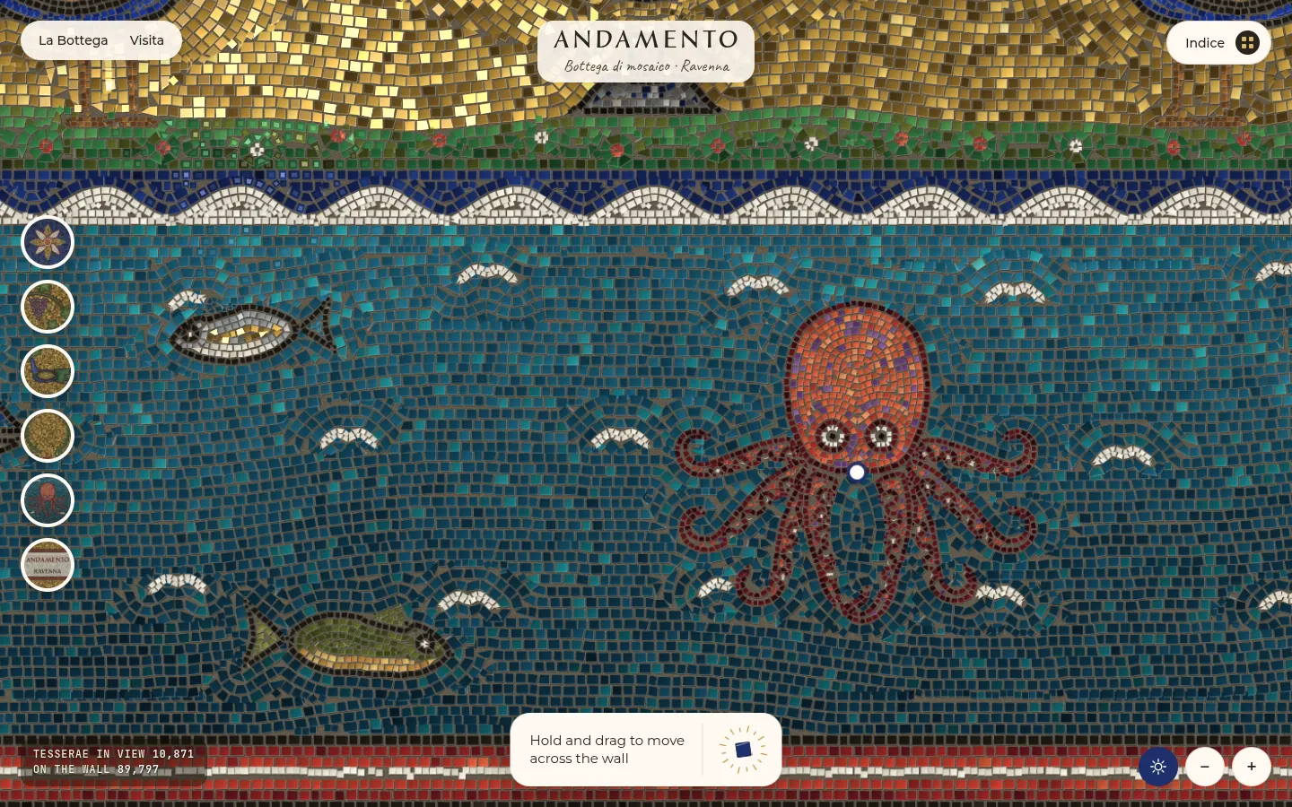 ANDAMENTO: a screen further down the page