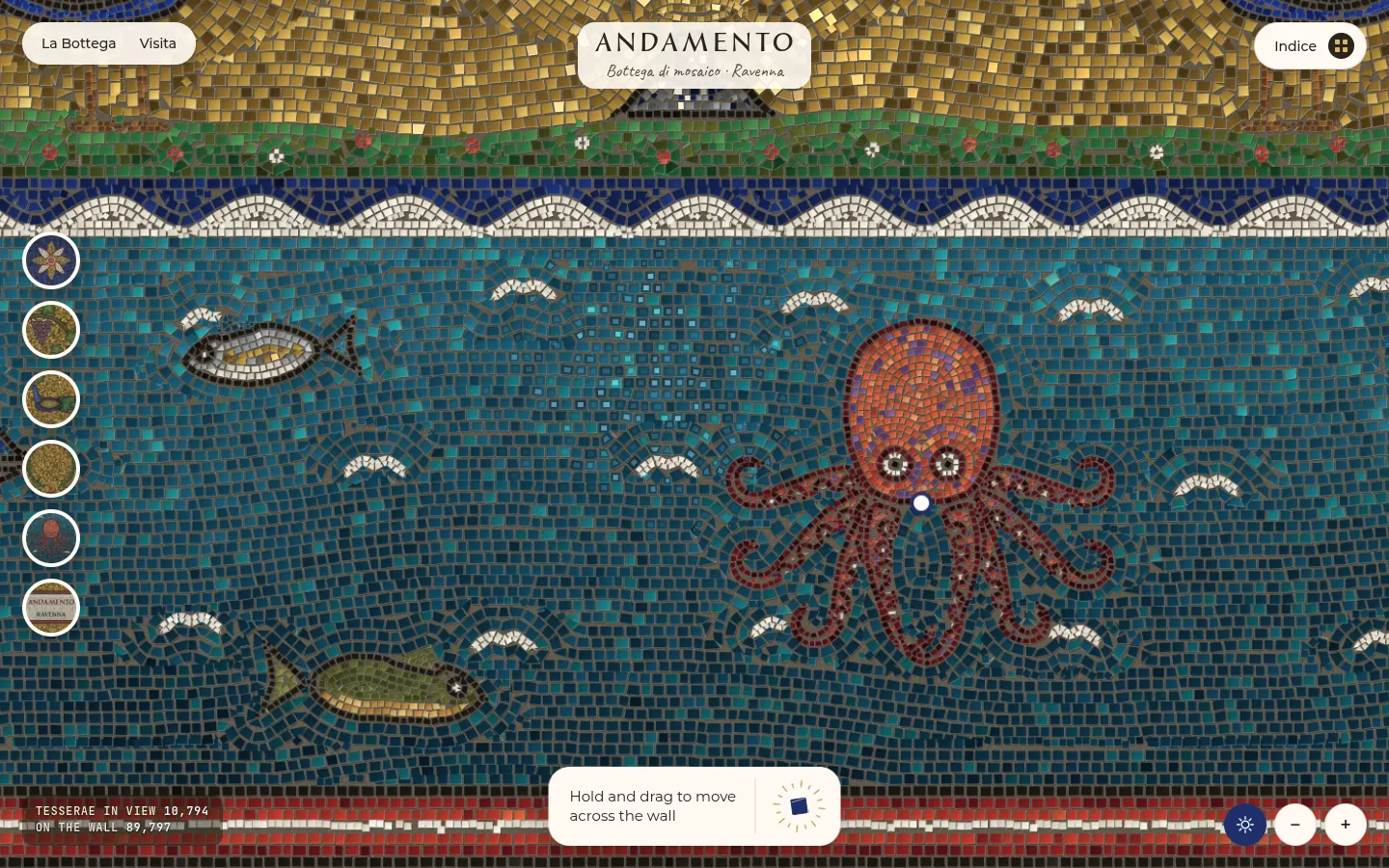 ANDAMENTO: a screen further down the page