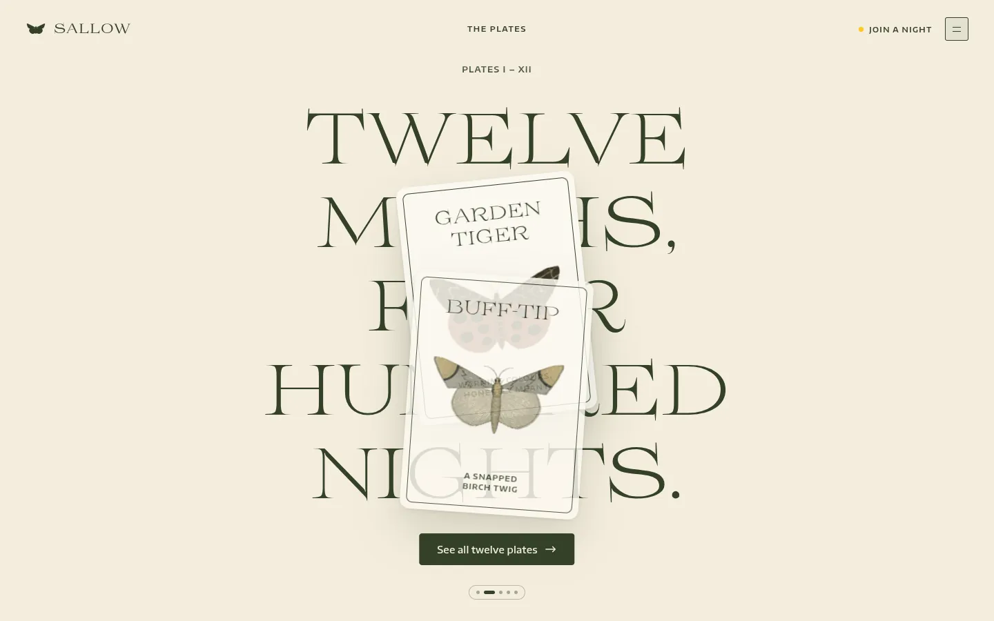 SALLOW: a screen further down the page