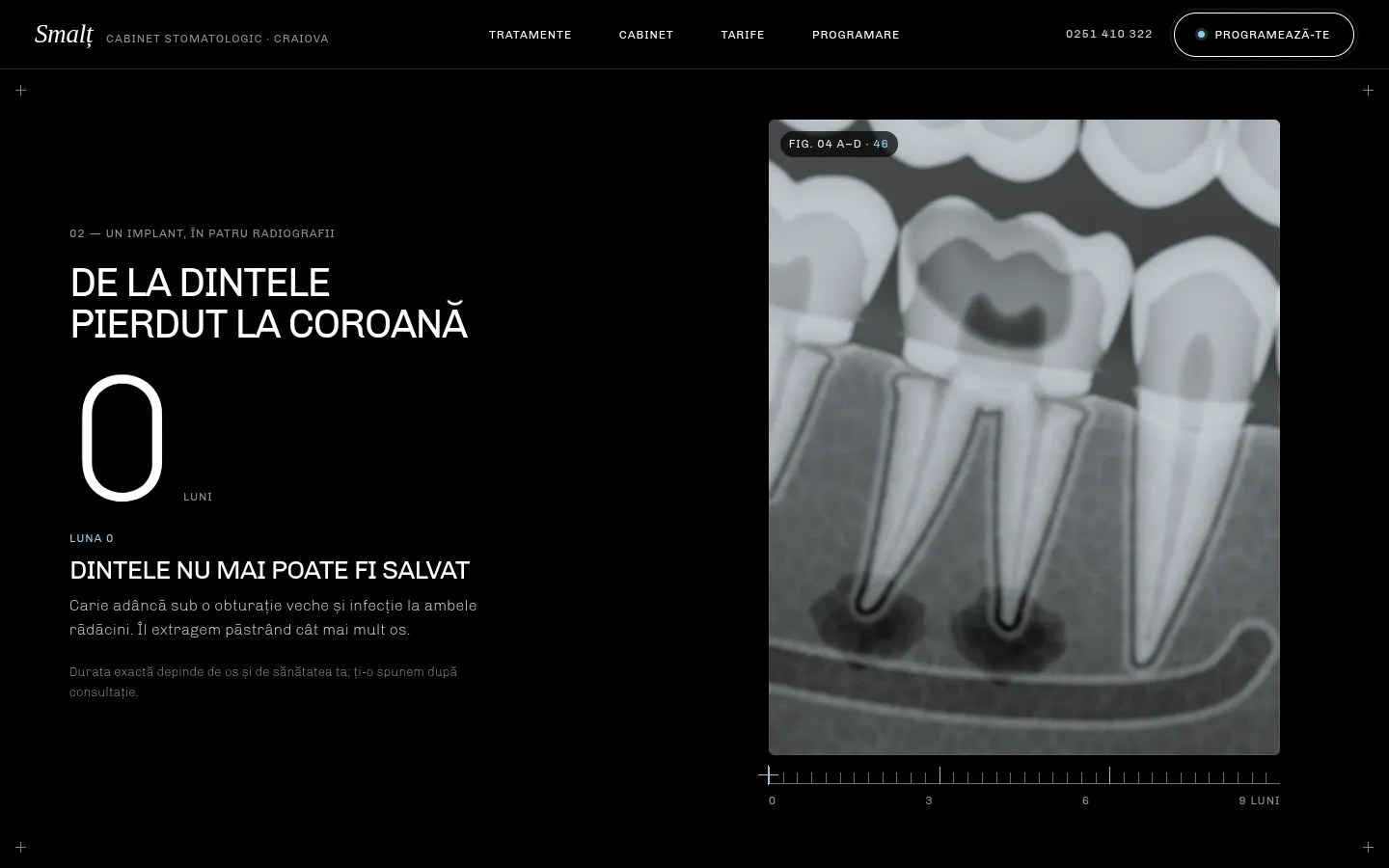 SMALȚ: a screen further down the page