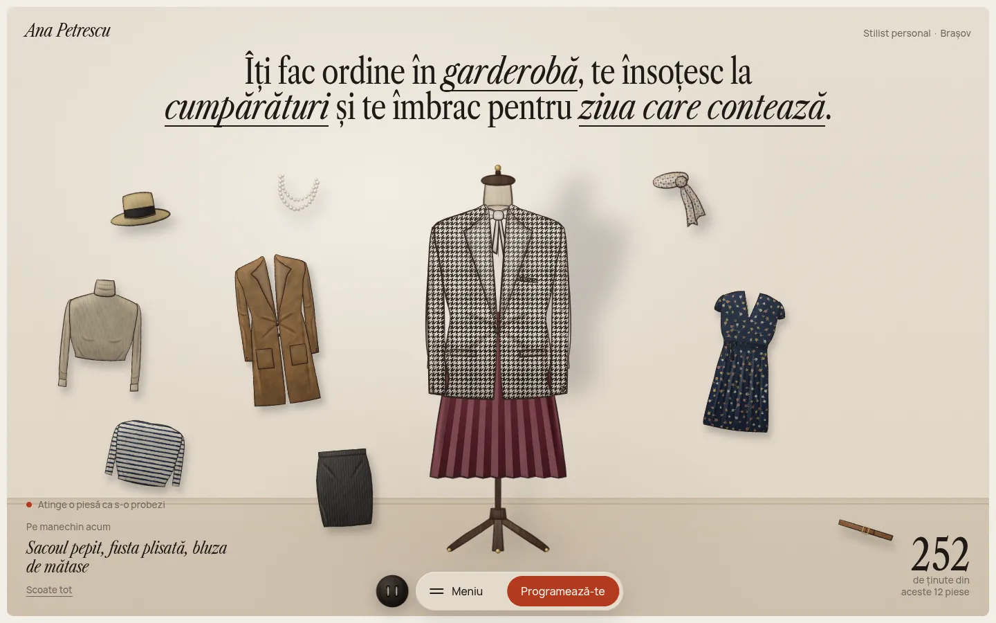 ANA PETRESCU: the first screen