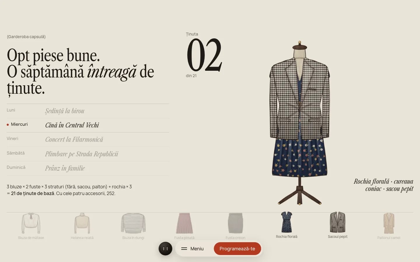 ANA PETRESCU: a screen further down the page