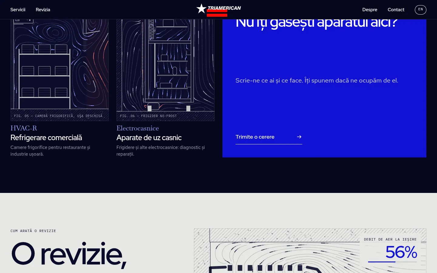 TRIAMERICAN: a screen further down the page