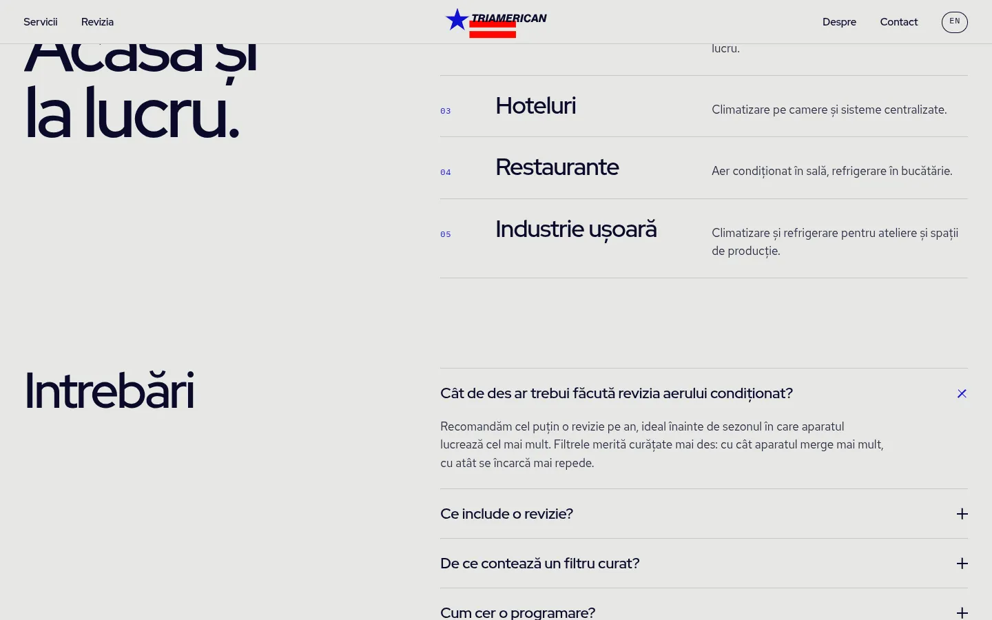 TRIAMERICAN: a screen further down the page