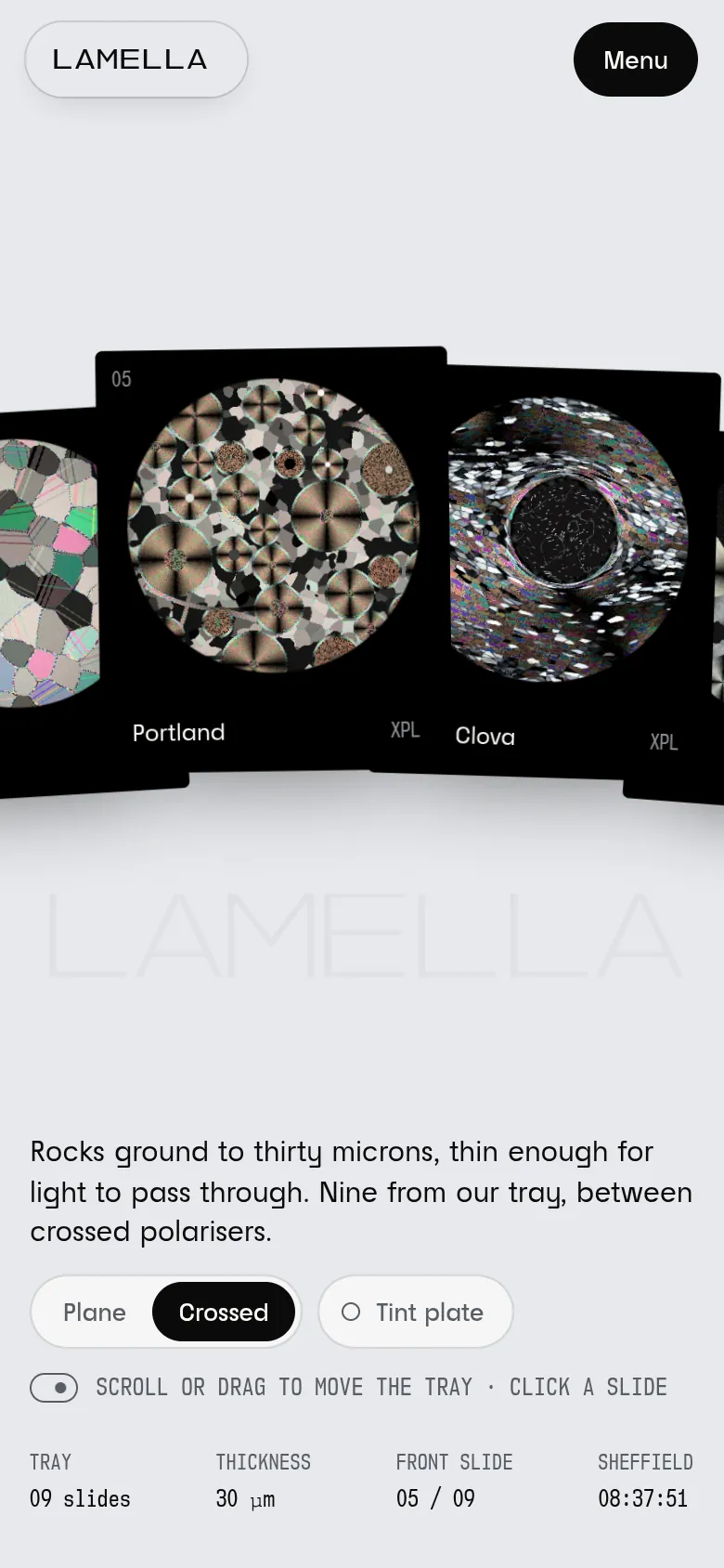 LAMELLA: the first screen on a phone