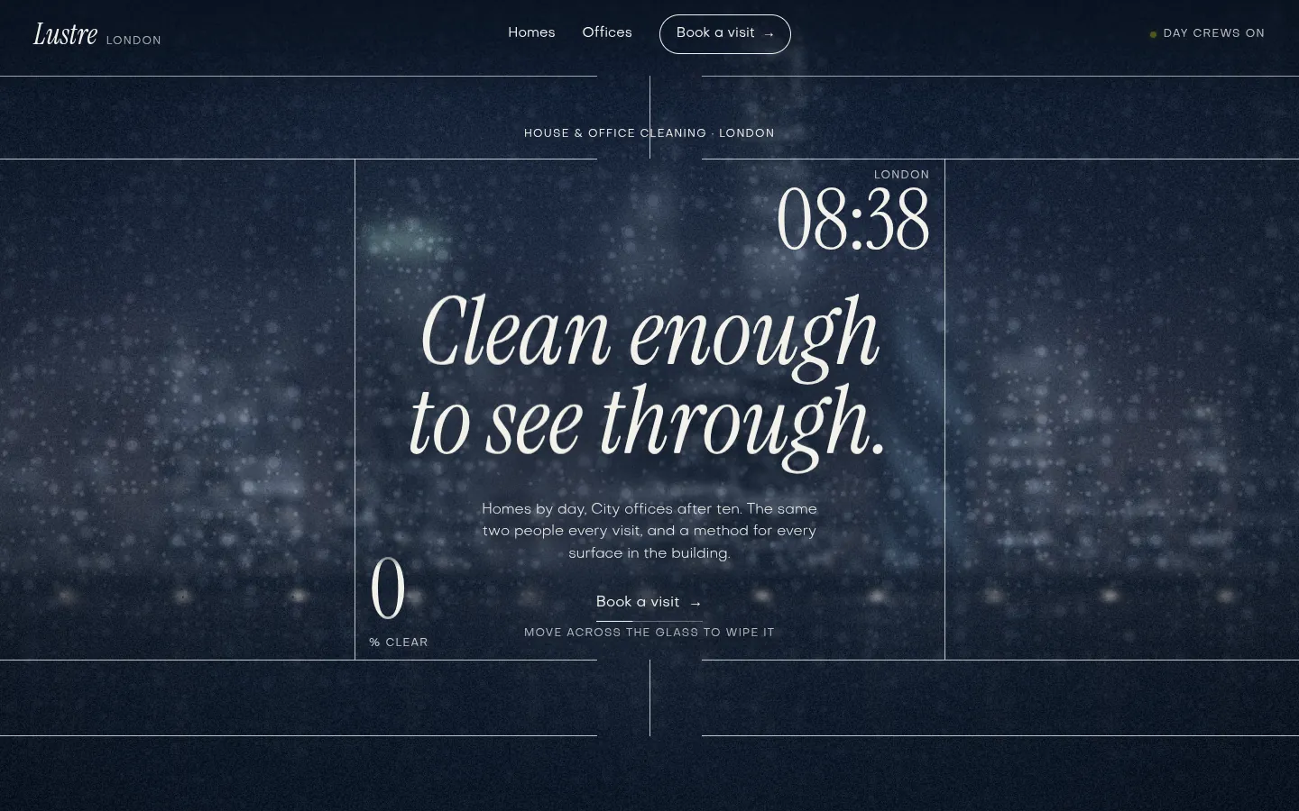 LUSTRE: the first screen