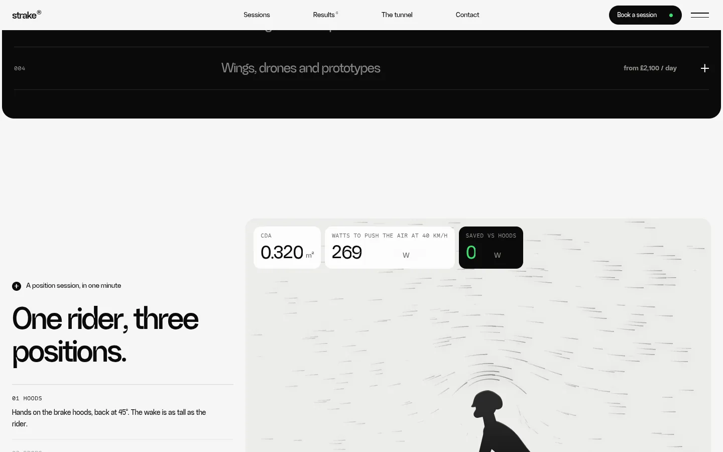 STRAKE: a screen further down the page