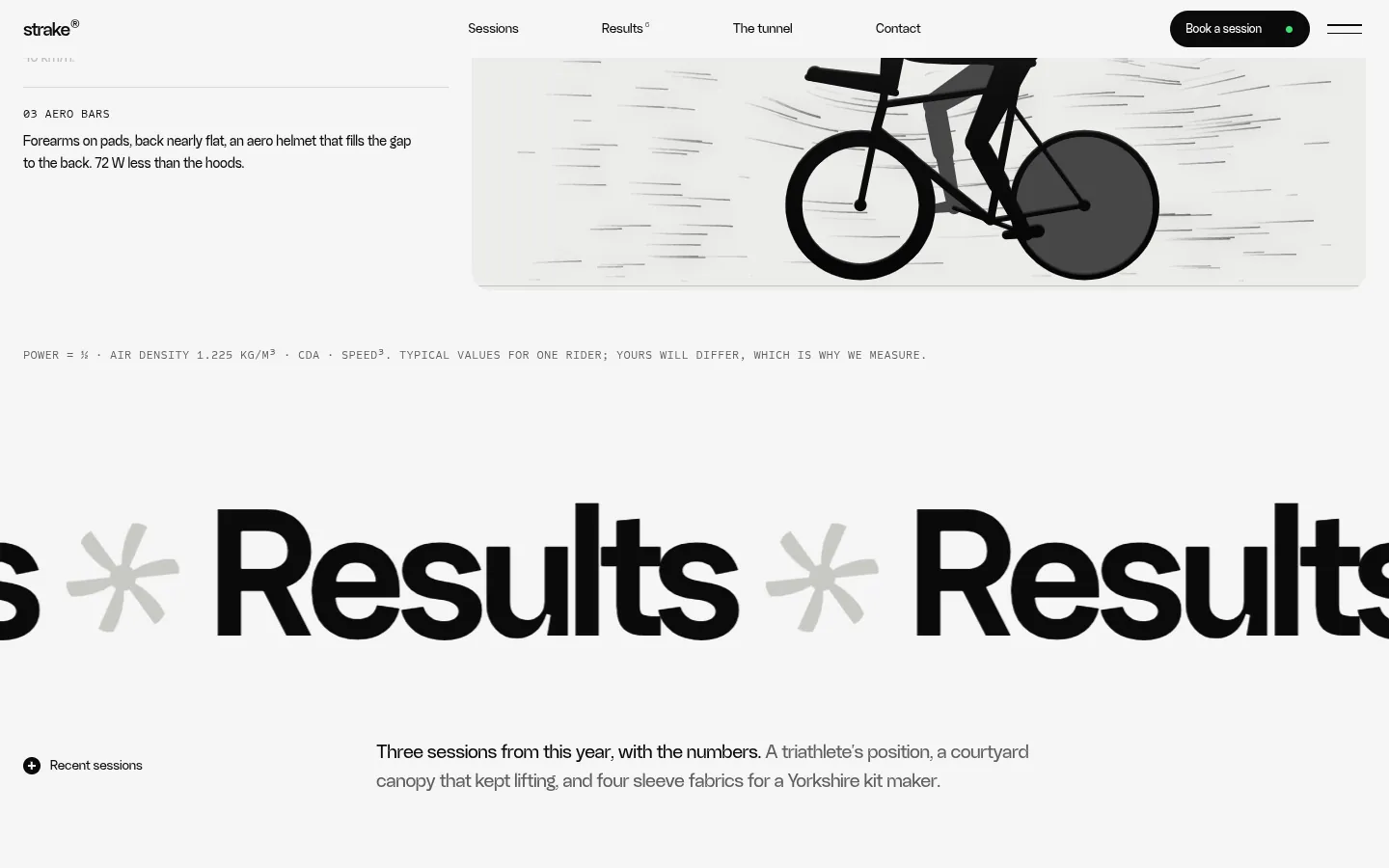 STRAKE: a screen further down the page