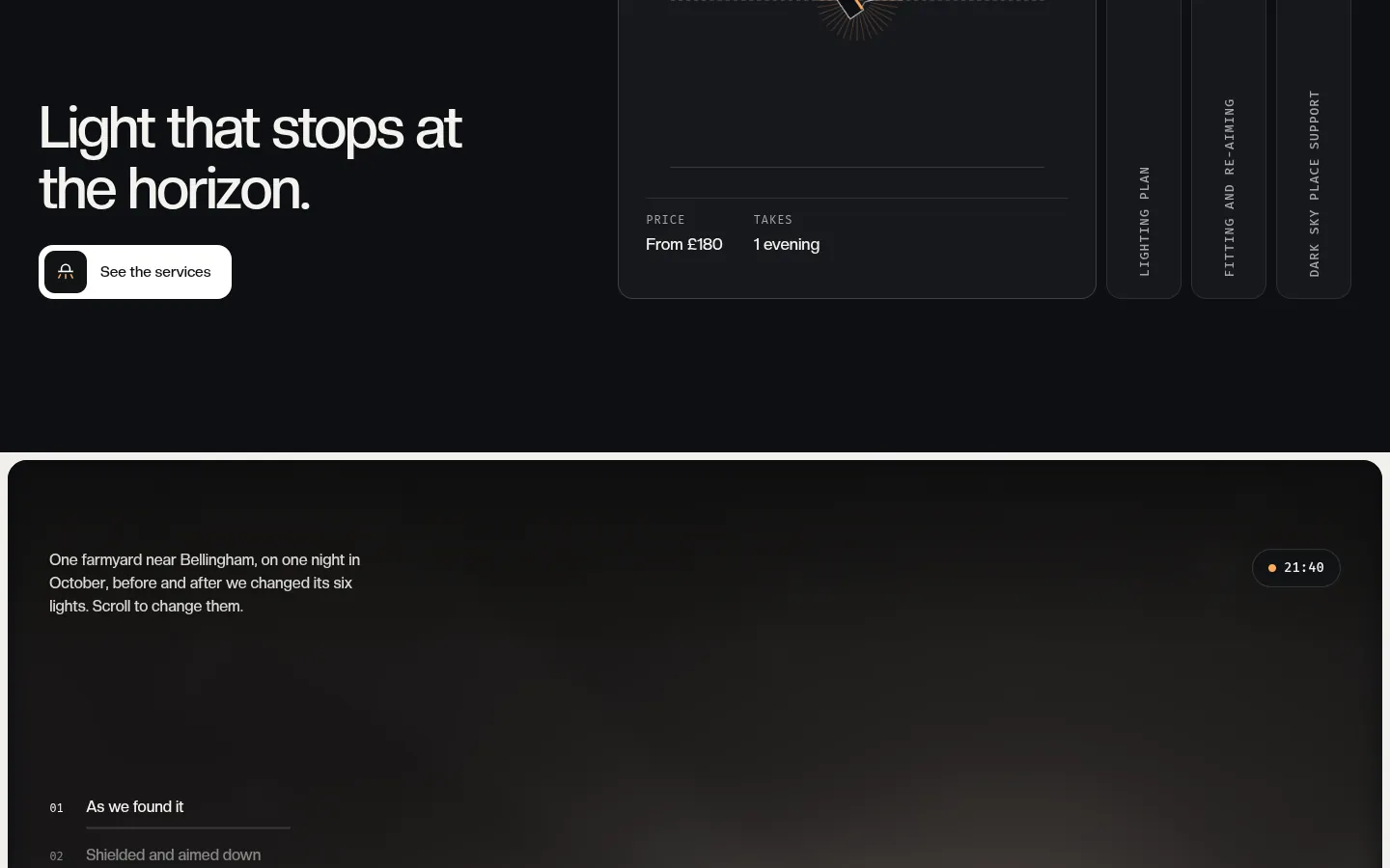 CUTOFF: a screen further down the page